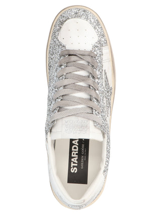 Silver Polyester Sneakers