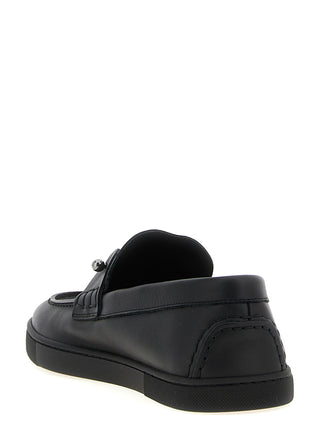 Black Calfskin Slip-On Loafers