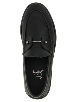 Black Calfskin Slip-On Loafers