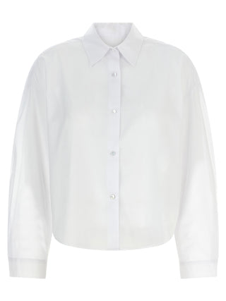 Blusa de algodón blanca
