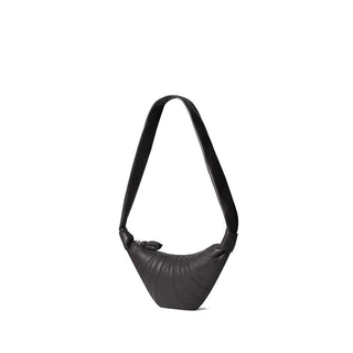 Brown Lamb Leather Shoulder Bag
