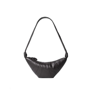 Brown Lamb Leather Shoulder Bag