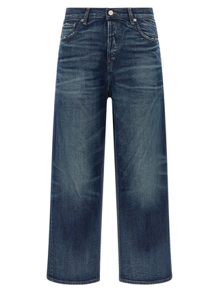 Blue Cotton Jeans Denim