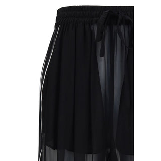 Black Silk Casual Pants