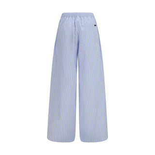 Pantalones casuales de algodón azul