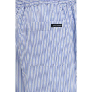 Pantalones casuales de algodón azul