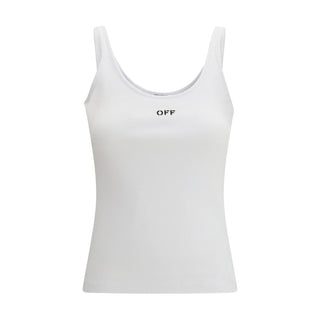 Camiseta sin mangas de algodón blanco
