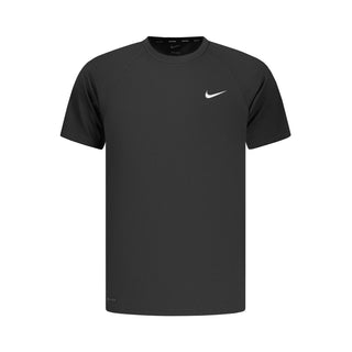 Black Polyester Men's T-Shirt