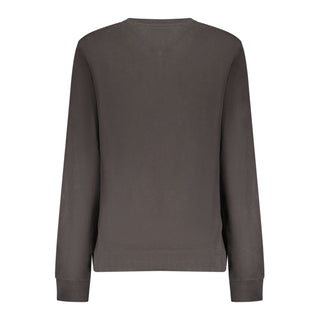 Sudadera de algodón negra para mujer