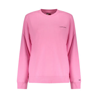 Sudadera de algodón rosa para mujer