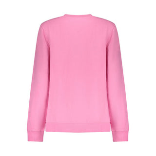 Sudadera de algodón rosa para mujer