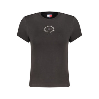 Black Cotton Women's T-Shirt