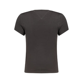 Black Cotton Women's T-Shirt