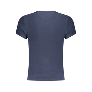 Blue Cotton Women's T-Shirt