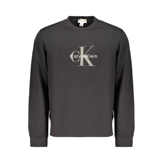 Black Cotton Mens Sweatshirt