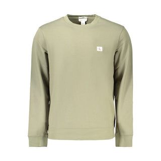 Green Cotton Mens Sweatshirt