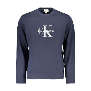 Blue Cotton Men's Sweatshirt