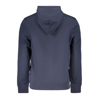 Blue Cotton Men Sweater