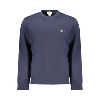Blue Cotton Men's Sweatshirt