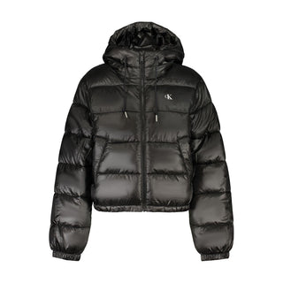 Black Polyester Womens Jacket