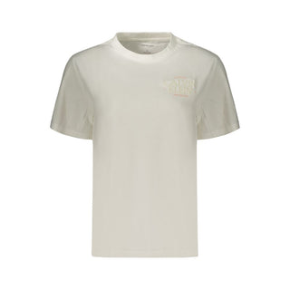 Camiseta para mujer de algodón blanco