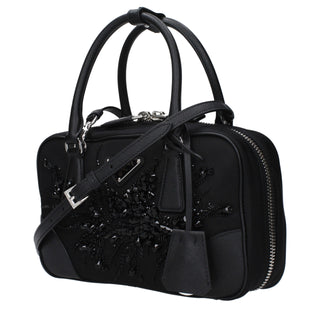 Black Fabric Handbag