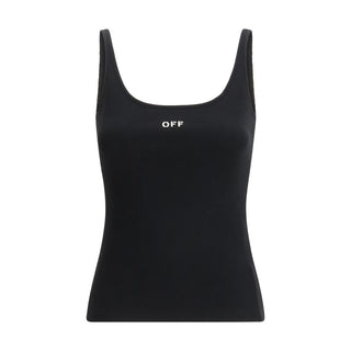 Black Cotton Sleeveles T-Shirt