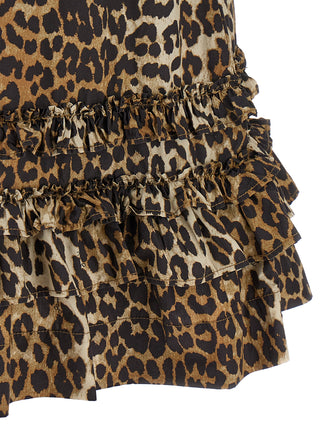 Brown Organic Cotton Short Dress