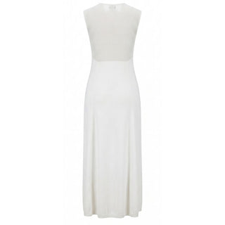 Vestido blanco de seda para mujer