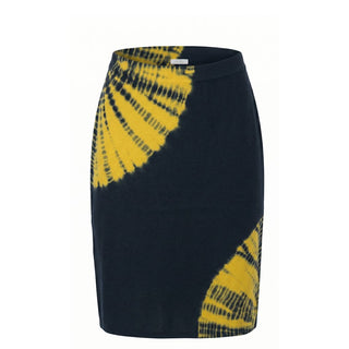 Yellow Cotton Women Skirt