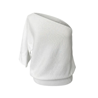 White Cotton Women Sweater