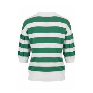 Green Cotton Women Sweater