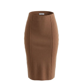Beige Cotton Women's Skirt