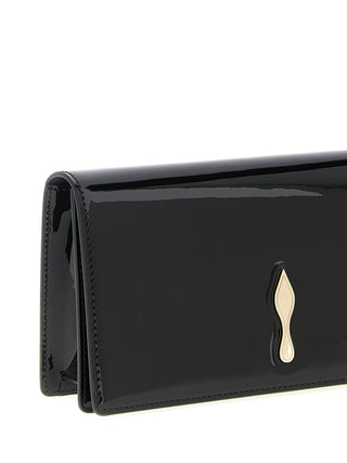 Bolso de mano negro de piel de becerro