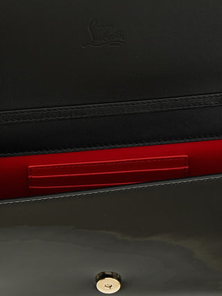 Bolso de mano negro de piel de becerro