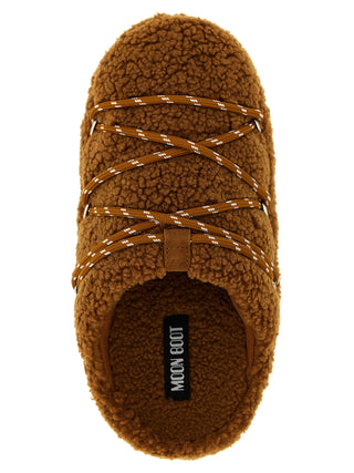 Brown Polyester Slippers