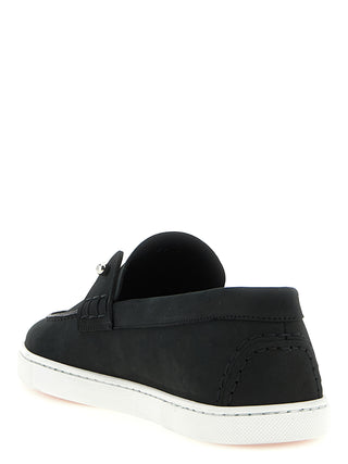Black Calfskin Slip-On Loafers