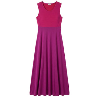 Purple Silk Women Dress