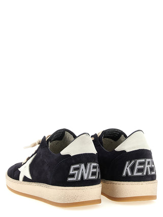 Zapatillas bajas de piel de vaca azul