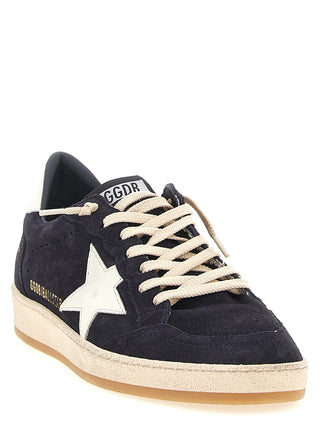 Zapatillas bajas de piel de vaca azul