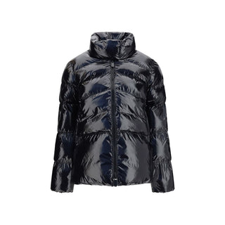 Black Polyamide Full-Length Jacket