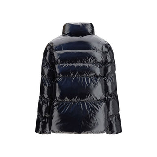 Black Polyamide Full-Length Jacket