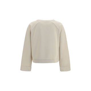 Beige Cotton Sweatshirt