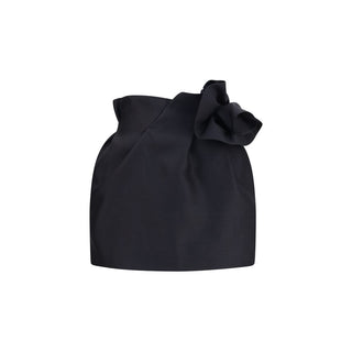 Black Wool Oves Aries Mini Skirt