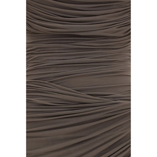 Brown Copper Cocktail Dress