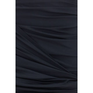 Black Polyamide Mini Skirt