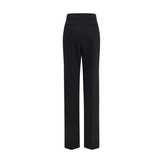 Black Wool Oves Aries Flared Pants