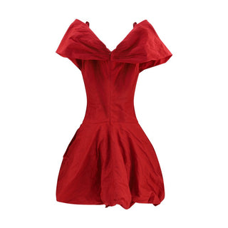Vestido de cóctel multicolor de algodón