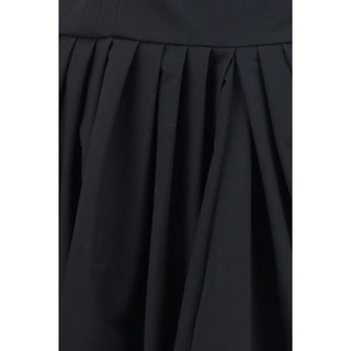 Black Polyester Casual Dress