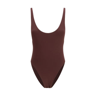 Bordeaux Polyamide One-Piece Swimsuit